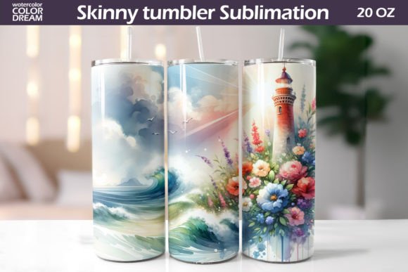 Download Lighthouse Floral Tumbler Wrap - Floral tumbler wrap Collection