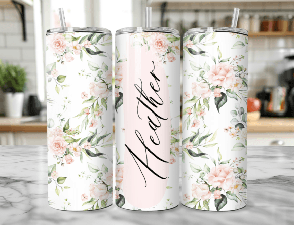 Download Add Name Seamless Floral Tumbler Wrap - Floral tumbler wrap Collection