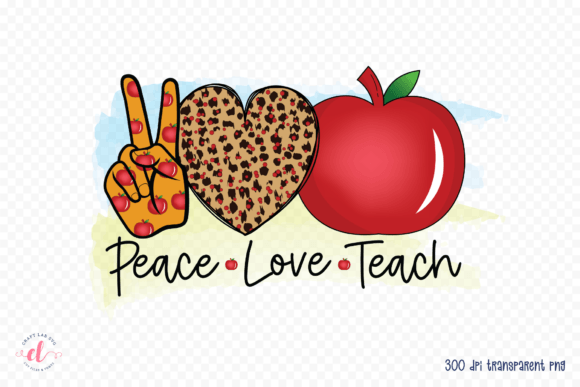 Download Peace Love Teach, Teacher PNG, JPG, PDF - Teacher png Collection