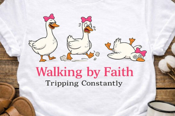 Download Funny Goose Faith Quote Christian PNG - Christia Collection