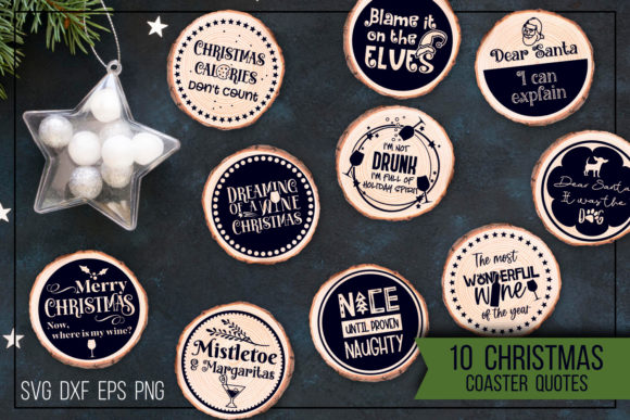 Download Christmas Coasters - Funny Quotes - Funny Collection
