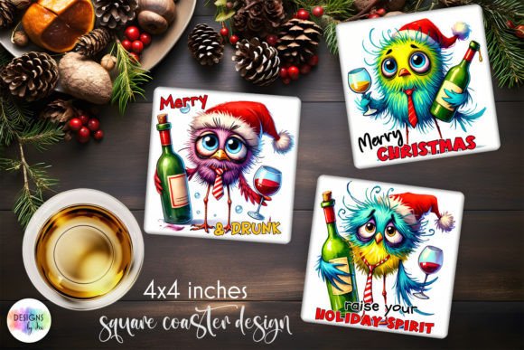 Download Funny Christmas Coasters PNG, Funny Bird - Funny Collection
