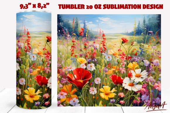 Download Flower Tumbler Wrap Daisy, Poppy Flowers - Flower tumbler wrap Collection