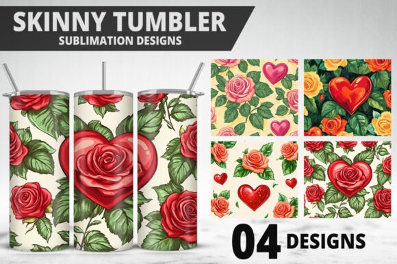 Download Rose Flower Tumbler Wrap Design - Flower tumbler wrap Collection
